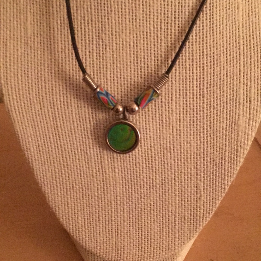 Happy face necklace